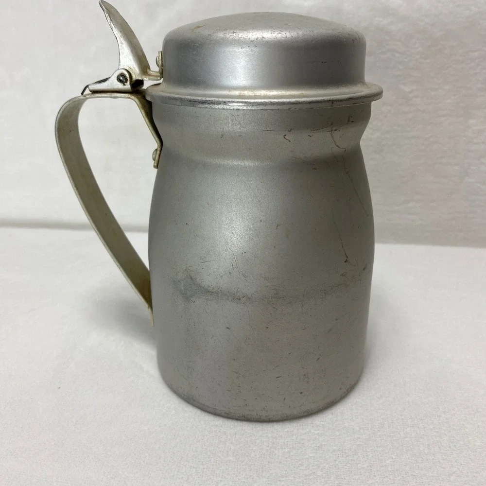 VTG 1940 Pre WWII‎ US Army Aluminum Metal Pitcher Creamer AGM Company